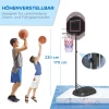 Basketbalstandaard, In Hoogte Verstelbaar, Robuust, 1,7-2,3 M Mandhoogte, Stalen Frame, Zwart 5