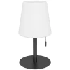 Bureaulamp Bedlampje Tafellamp, LED-verlichting, 2 Helderheidsniveaus, 16 X 16x 30 Cm, Zwart + Wit 1