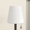 Bureaulamp Bedlampje Tafellamp, LED-verlichting, 2 Helderheidsniveaus, 16 X 16x 30 Cm, Zwart + Wit 8