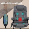 Bureaustoel Met Massage- En Warmtefunctie, Ergonomisch, In Hoogte Verstelbaar, Donkergrijs 4