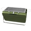 Draagbare Grill, Mini-houtskoolgrill, Opvouwbaar, Met Houtskoolbak En Asbak, Metalen Behuizing, Groen 1