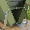 Draagbare Grill, Mini-houtskoolgrill, Opvouwbaar, Met Houtskoolbak En Asbak, Metalen Behuizing, Groen 8