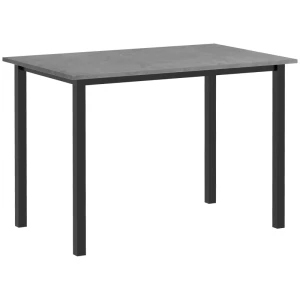 Eetkamertafel, Keukentafel, Uitschuifbaar, Voor 6 Personen, 160x70, Donkergrijs 1