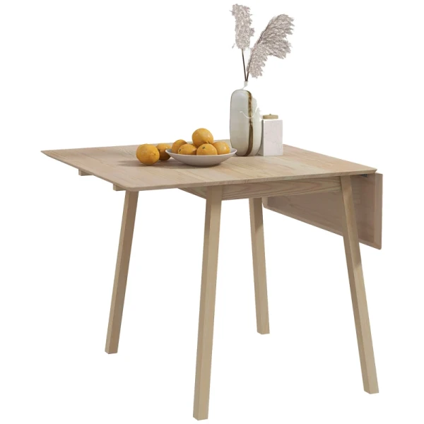 Eettafel Klaptafel Keukentafel, 2 Klapbladen, 110 X 86 X 75 Cm, Naturel 10