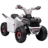 Elektrische Kinderquad, 2,5 Km/u, Vooruit & Achteruit, Voor 18-36 Maanden, Wit 10