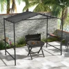 Grilltent Grilldak, Weerbestendig, Inclusief Zijvakken, 277 X 149 X 230 Cm, Donkergrijs 2