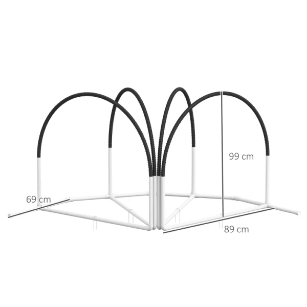 Hondenbehendigheidsset Hondentrainingsaccessoires Behendigheidsset, 4 Stuks, 89 X 69 X 99 Cm, Wit + Zwart 3