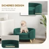 Hondenmand, Hondensofa, Dierensofa, Eucalyptushout, 68 X 68 X 35 Cm, Groen 4