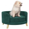 Hondenmand, Hondensofa, Dierensofa, Eucalyptushout, 68 X 68 X 35 Cm, Groen 10