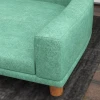 Hondenmand, Hondensofa, Dierensofa, Eucolyptushout, 98 X 67 X 25 Cm, Groen 8