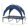 Hondenmand Outdoor Hondenmand, Weerbestendig, Verhoogd Frame, 106 X 76 X 94 Cm, Donkerblauw 3