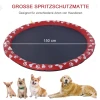 Hondenzwembad Waterspeelzwembad Antislip Heavy Duty Huisdiervriendelijk 170 Cm Rood 4