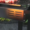 Houtskoolgrill BBQ-grill, Verstelbaar Rooster, 1 Draaispit, 118 X 32 X 90 Cm, Zwart + Zilver 8