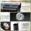 Houtskoolgrill Roker BBQ-grill, 1 Plank, Incl. Thermometer, 83 X 46,5 X 115 Cm, Zwart 5