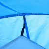 Kampeertent, Pop-up Tent Voor 2-3 Personen, Voorkamer En Slaapgedeelte, Waterdicht, 426 X 206 X 154 Cm, Lichtblauw 8