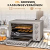 Mini-oven, 21L, 3 Kookmodi, 100C-230C, Rek En Bakplaat, Roestvrij Staal/glas, Zilver 4