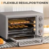 Mini-oven, 21L, 3 Kookmodi, 100C-230C, Rek En Bakplaat, Roestvrij Staal/glas, Zilver 5