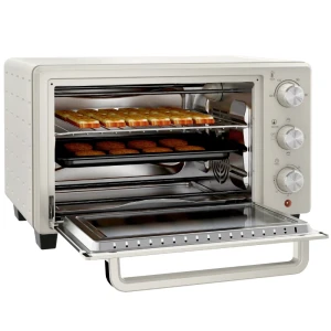 Mini-oven, 3 Standen, Tot 230 C, 1400W, Met Accessoires, 46x38,5x29cm, Crème 1