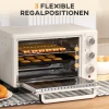 Mini-oven, 3 Standen, Tot 230 C, 1400W, Met Accessoires, 46x38,5x29cm, Crème 5