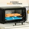 Mini-oven Broodroosteroven, 1 Bakplaat, 1 Grillrooster, Capaciteit 10 L, Timerfunctie, 36,5 Cm X 26 Cm X 22 Cm, Zwart 5