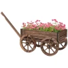 Plantenkruiwagen Verhoogd Bed Van Hout, Weerbestendig, 120 X 41 X 50 Cm, Bruin 10