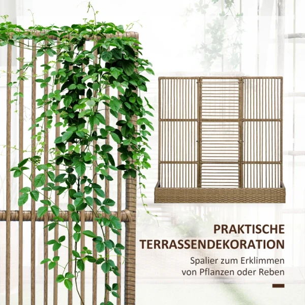 Plantenpot, Bloembak, Plantenbak, Met Traliewerk, Weerbestendig, 103 Cm X 103 Cm X 29 Cm, Zand 4