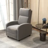 Relaxfauteuil TV-stoel, Uitklapbare Poten, Kantelbaar Tot 160, 64 X 86 X 102 Cm, Grijs 2