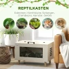 Reptielenbox, Terrarium, Vivarium, Venster Van Gehard Glas, 80 X 50 X 50 Cm, Wit 4