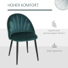 Set Van 2 Eetkamerstoelen, Keukenstoelen, Accentstoelen, 52 Cm X 54 Cm X 79 Cm, Groen 4