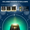 Solarlamp Rotanlamp, Timer, 3 Helderheidsniveaus, 27 X 27 X 37 Cm, Zwart 5