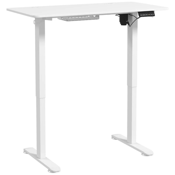 Sta-bureau, In Hoogte Verstelbaar, 120x60x72-116cm, Wit 1