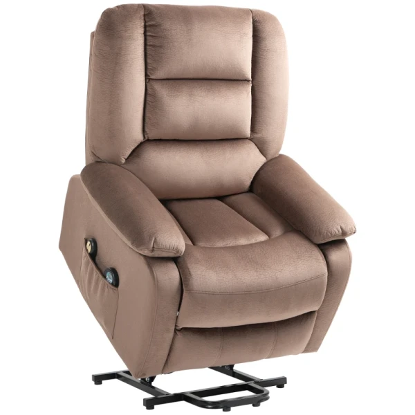 Sta-stoel Met Massagefunctie, 90x93x110cm, Bruin 6