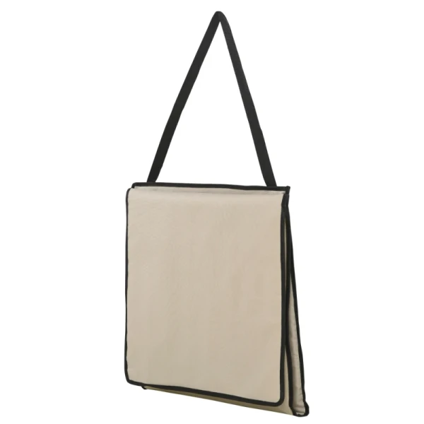 Strandligstoel, Opvouwbaar, Verstelbare Rugleuning, Zijvak, Zachte Vulling, Stalen Frame, Beige, 142x51x40cm 9