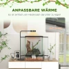 Terrarium, Glazen Behuizing, Afsluitbaar, Kabelmanagement, 45x45x60cm, Zwart 7