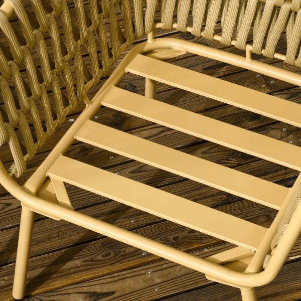 Tuinmeubelset, 4-delig, Decoratief Rotan-design, Tafel Met Glazen Blad, Inclusief Zitkussen, Weerbestendig, Kaki 9