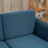 Tweezitsbank, Comfortabel, 141x70x78 Cm, Blauw 4