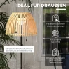 Vloerlamp Vloerlamp Design Vloerlamp, LED-licht, 3 Helderheidsniveaus, Bamboe, 39 X 39 X 153 Cm, Naturel 6