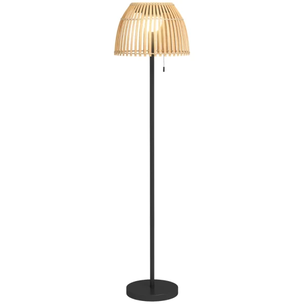 Vloerlamp Vloerlamp Design Vloerlamp, LED-licht, 3 Helderheidsniveaus, Bamboe, 39 X 39 X 153 Cm, Naturel 10