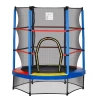 Kindertrampoline, Veiligheidsnet, Rubberen Vering, Tot 45 Kg, Metalen Frame, 140x160cm, Kleurrijk 10