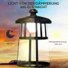 Tuinlamp, Op Zonne-energie, 6000K 30lm, 16,5x21,5x122cm, Zwart 5