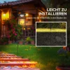 Tuinlamp, Op Zonne-energie, 6000K 30lm, 16,5x21,5x122cm, Zwart 8