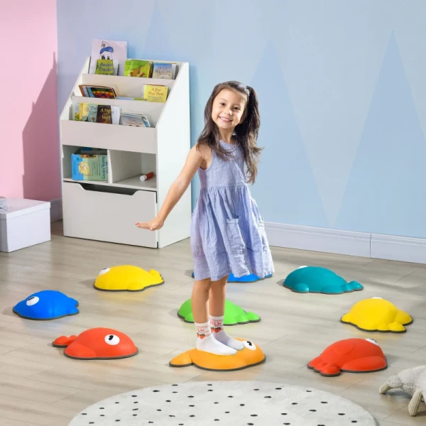 Balance Stepping Stones, Set Van 9, Antislip, Stapelbaar, Binnen En Buiten, Kleurrijk 2