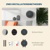 Bokstrainer Met Muziekfunctie, Bluetooth, Lichtgevende Stippen, Muurhanger, Kunstleer, Zwart 5