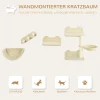 Cat Klimwandset 4-delig 3-delig Platformladder Spaanplaat Beige 4