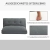 Diepe Relaxfauteuil, 13 Posities, Linnenlook, Metalen Structuur, 100 X 71 X 54 Cm, Grijs 6