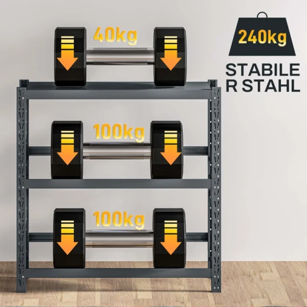 Drankkrattenrek, Tot 6 Kratten, In Hoogte Verstelbaar, Stalen Frame, 110x30x110 Cm, Grijs 8