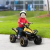 Elektrische Kinderquad, LED-koplamp, MP3-speler, Schokdemper, Ergonomische Stoel, Geel + Zwart 2