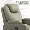 Elektrische Relaxfauteuil Met Opstahulp, Bekerhouder, 4 Vakken, 84x92x109 Cm, Lichtgrijs 5