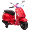 Elektrische Scooter Voor Kinderen, Vespa, Muziek & Koplampen, 107x47x73 Cm, Rood 10