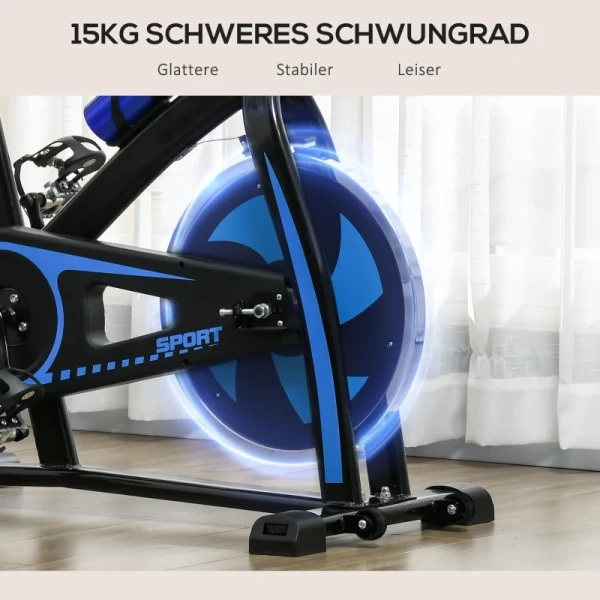 Hometrainer Stil Verstelbare Weerstand Polssensor Monitor Blauw 8